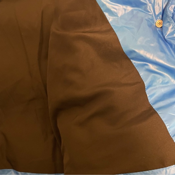 Future Collective Kahlana Barfield  Glossy Puffer Crop Jacket Blue  Size L - Picture 12 of 12